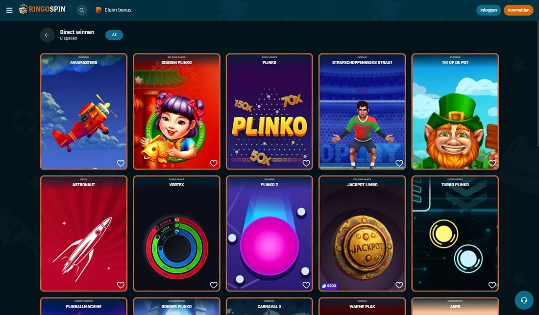 RingoSpin Casino Crash-games 