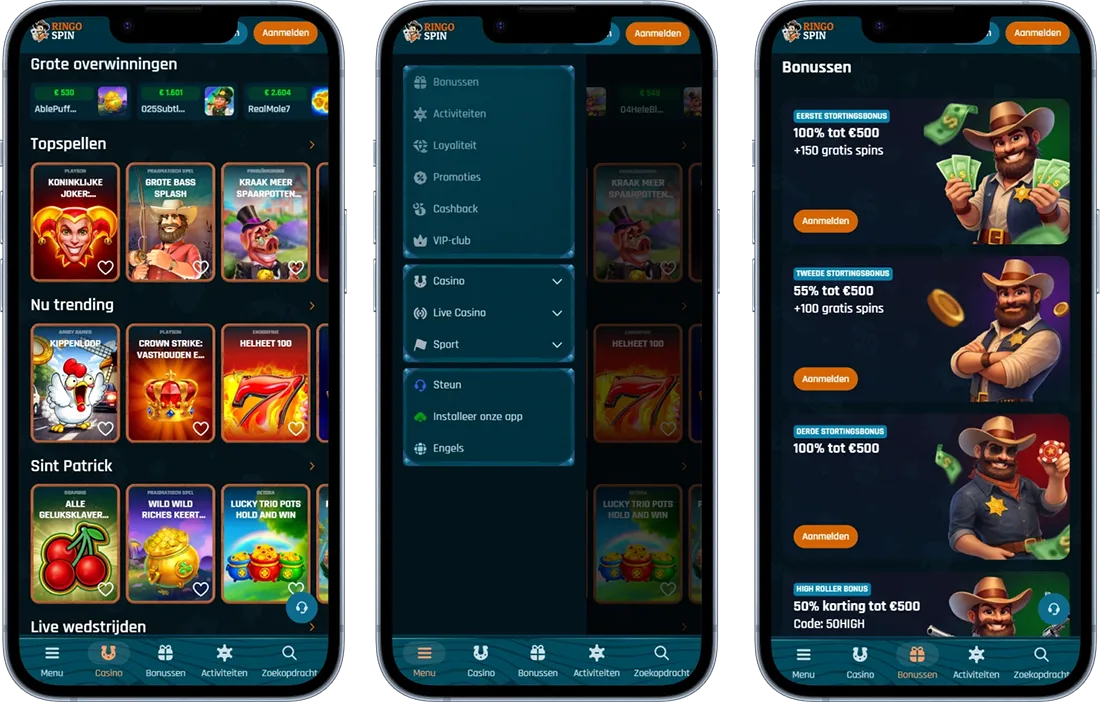 RingoSpin Casino op Mobiel